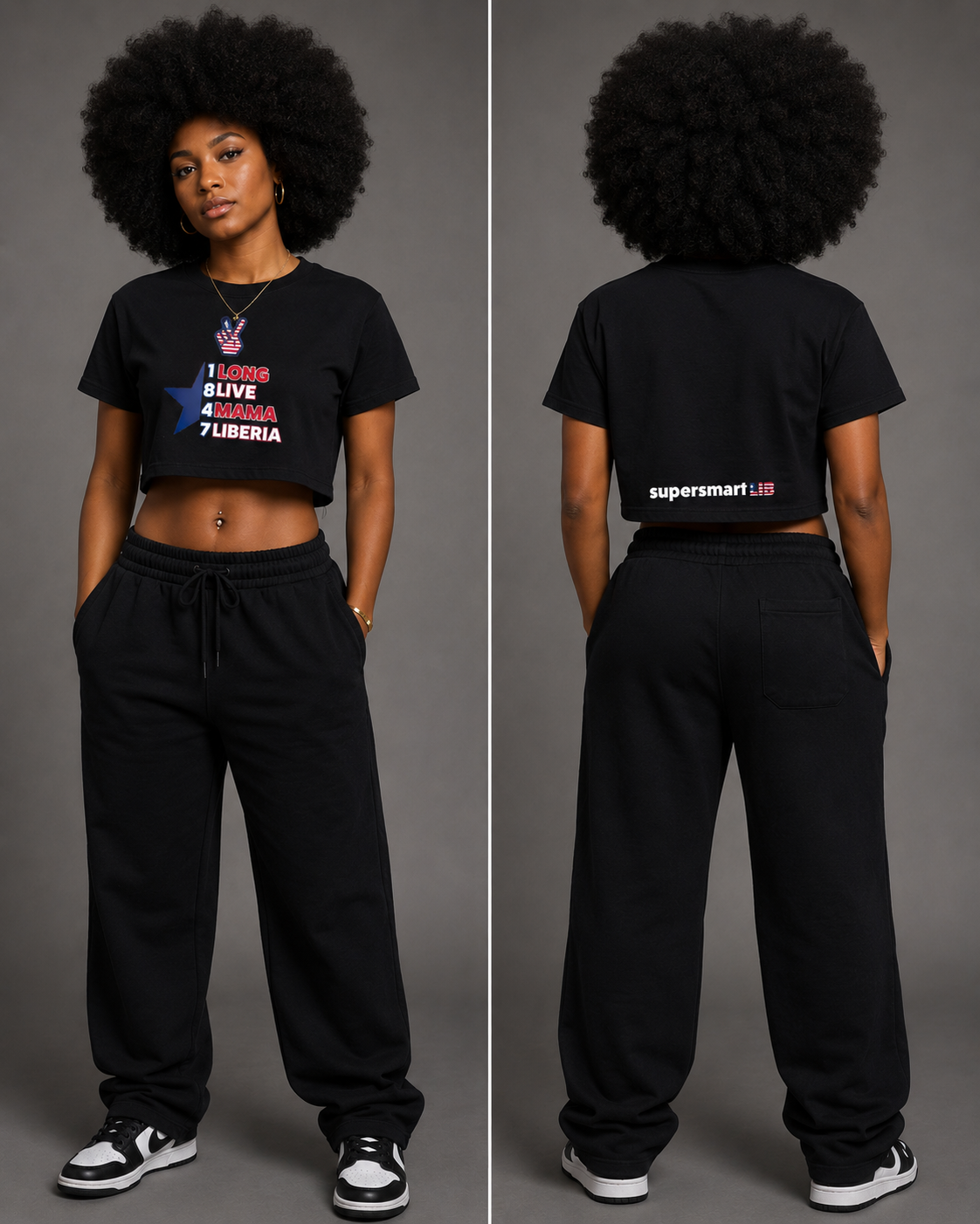Supersmart LIB Baby Tee (Black)