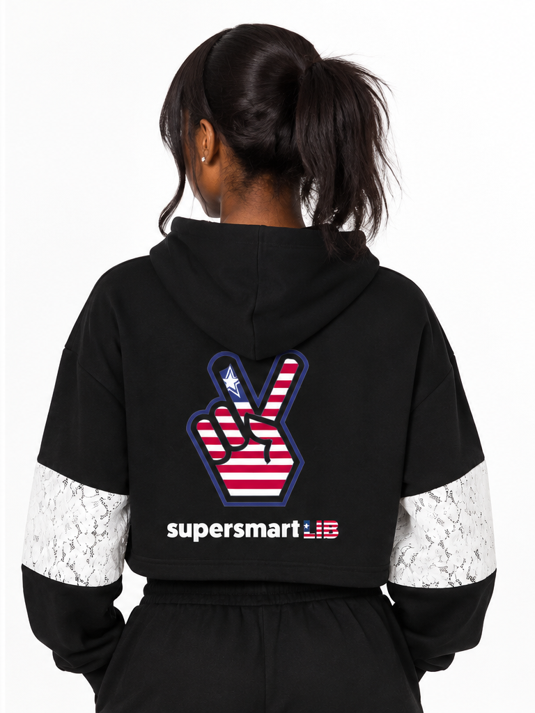 Women's Lace-Panel SupersmartLIB Hoodie