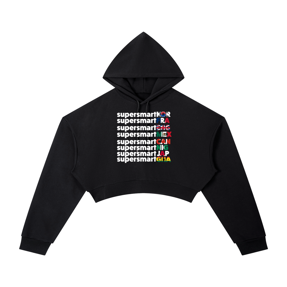 Women's Worldwide Cropped Hoodie