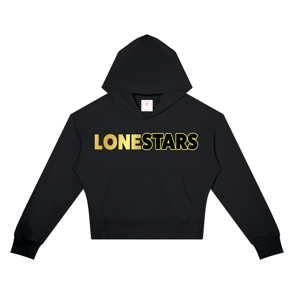 Women's Lonestars Shoulder Cropped Hoodie