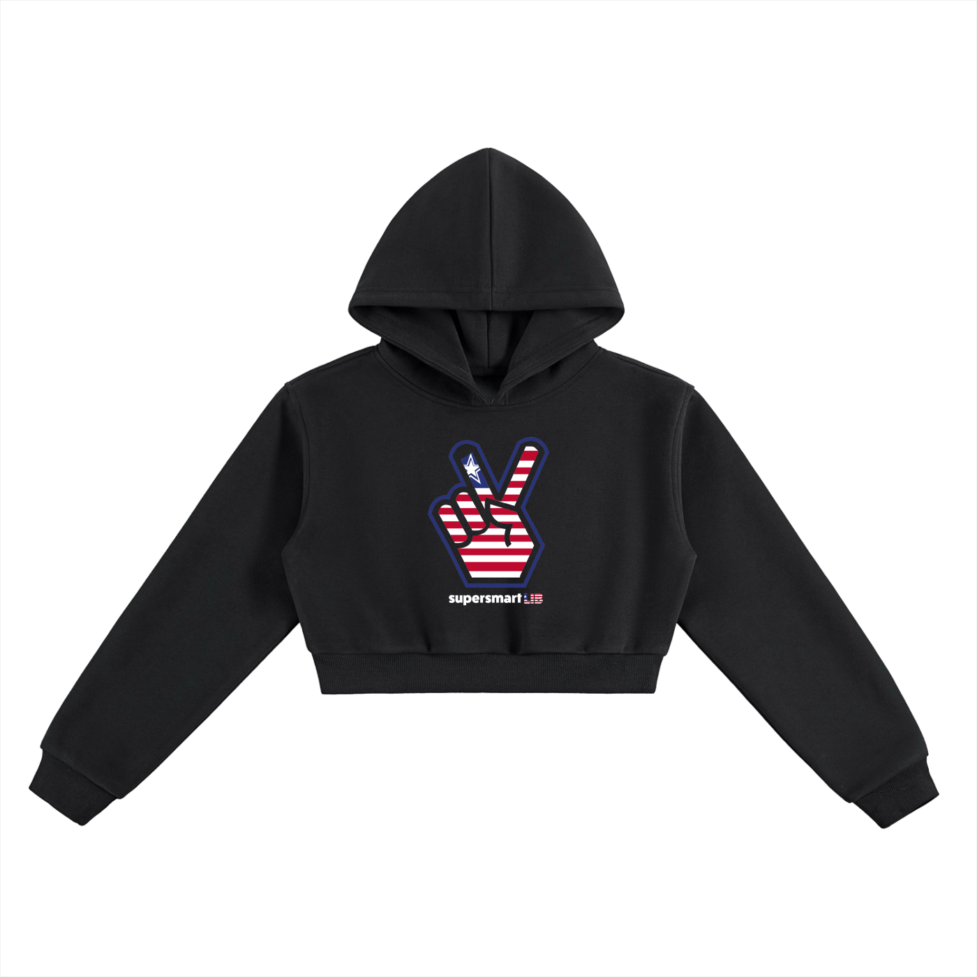 SupersmartLIB Cropped Hoodie