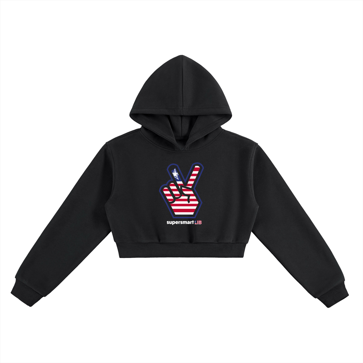 SupersmartLIB Cropped Hoodie
