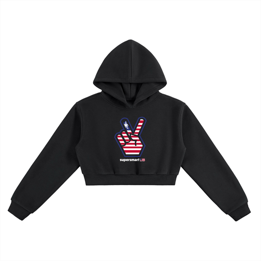 SupersmartLIB Cropped Hoodie