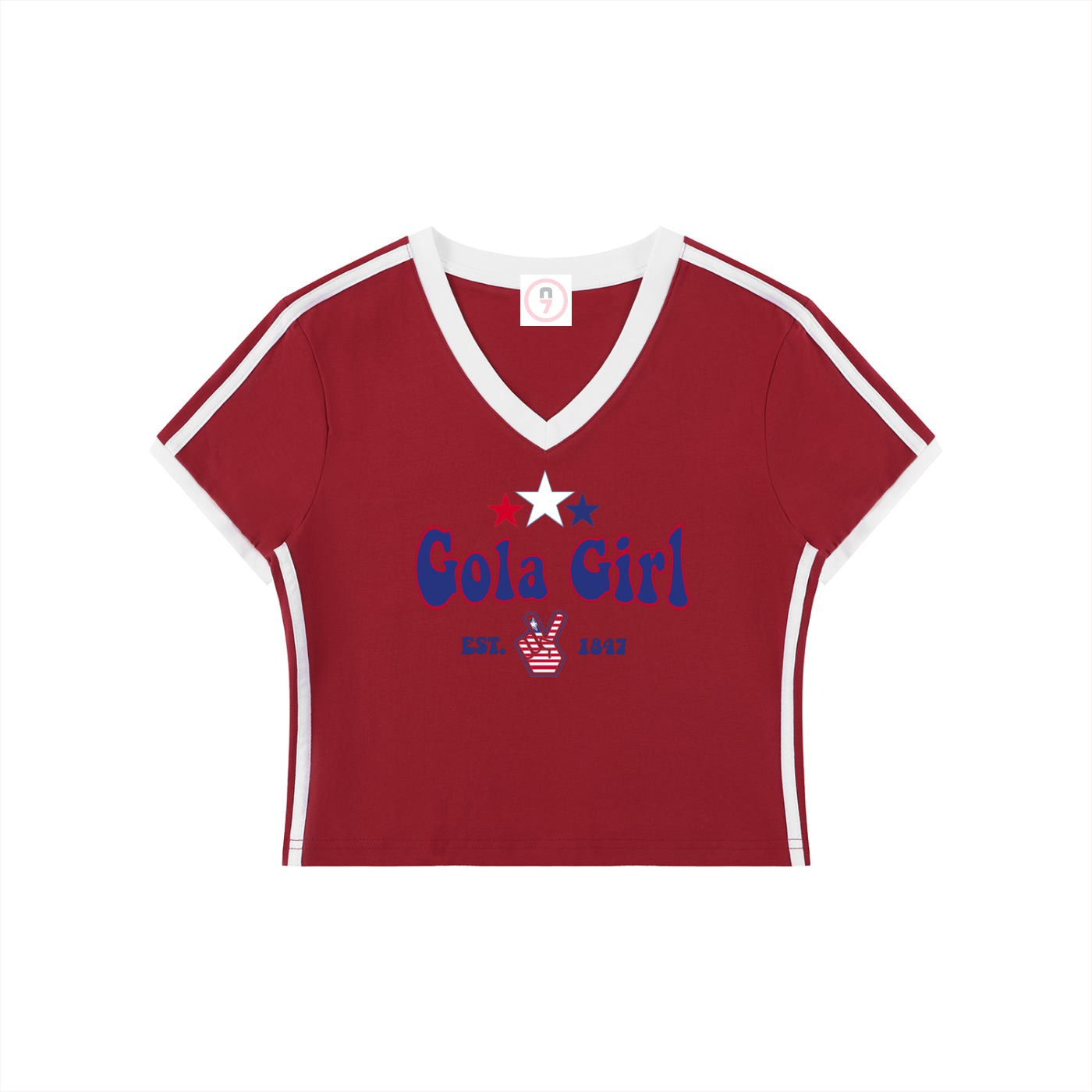 Gola Girl Women's V-Neck Crop Tee