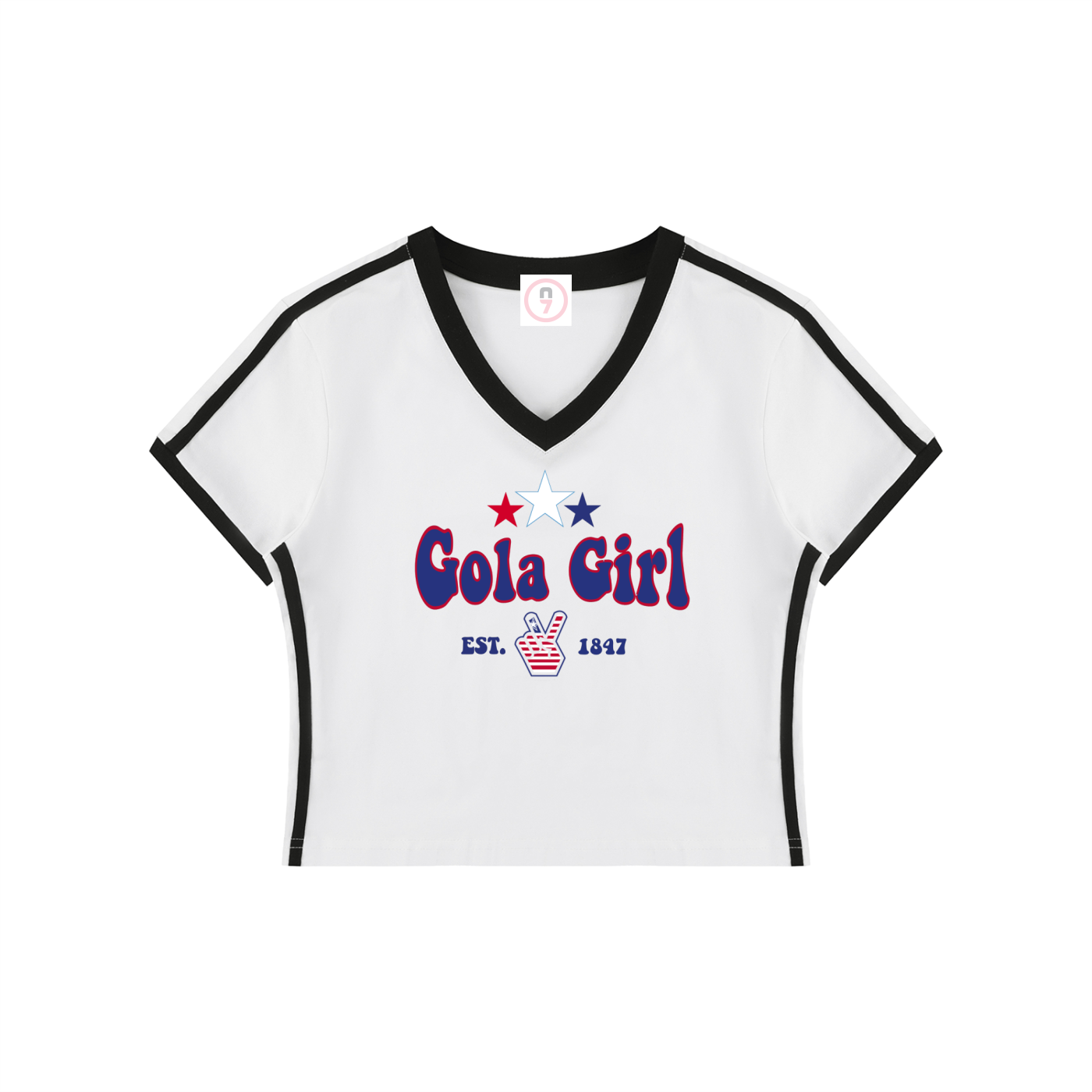Gola Girl Women's V-Neck Crop Tee