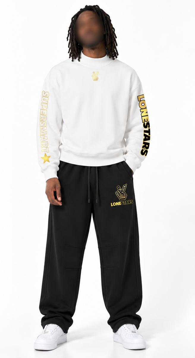 Lonestars Mock-Neck Crew Sweatshirt