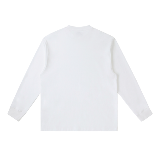 Large Peace Sign Super Smart Essential Crewneck Long-Sleeve T-Shirt