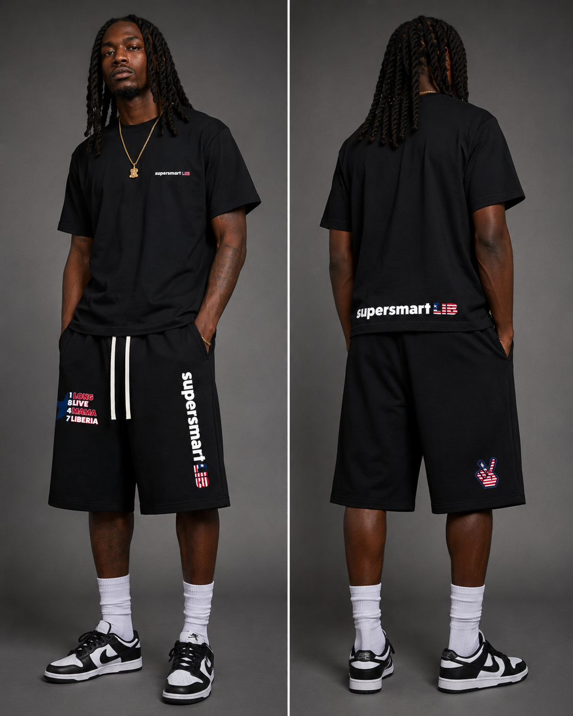 SupersmartLIB Three-quarter Sweatpants