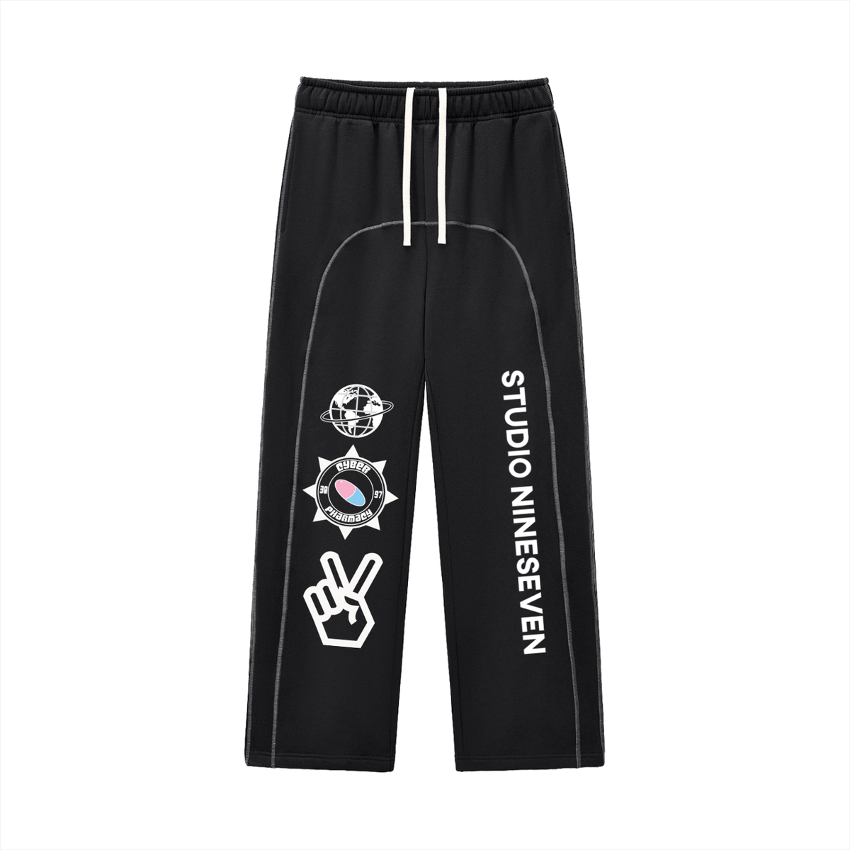 Contrast Stitch Nineseven Sweatpants