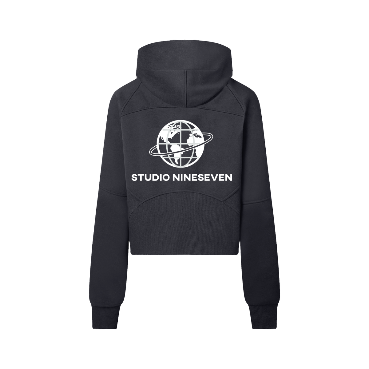 Studio Nineseven Women's Sculpted Cropped Half-Zip Hoodie