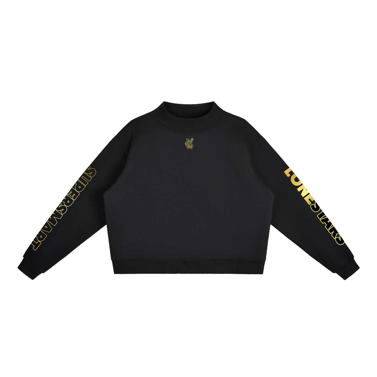 Lonestars Mock-Neck Crew Sweatshirt
