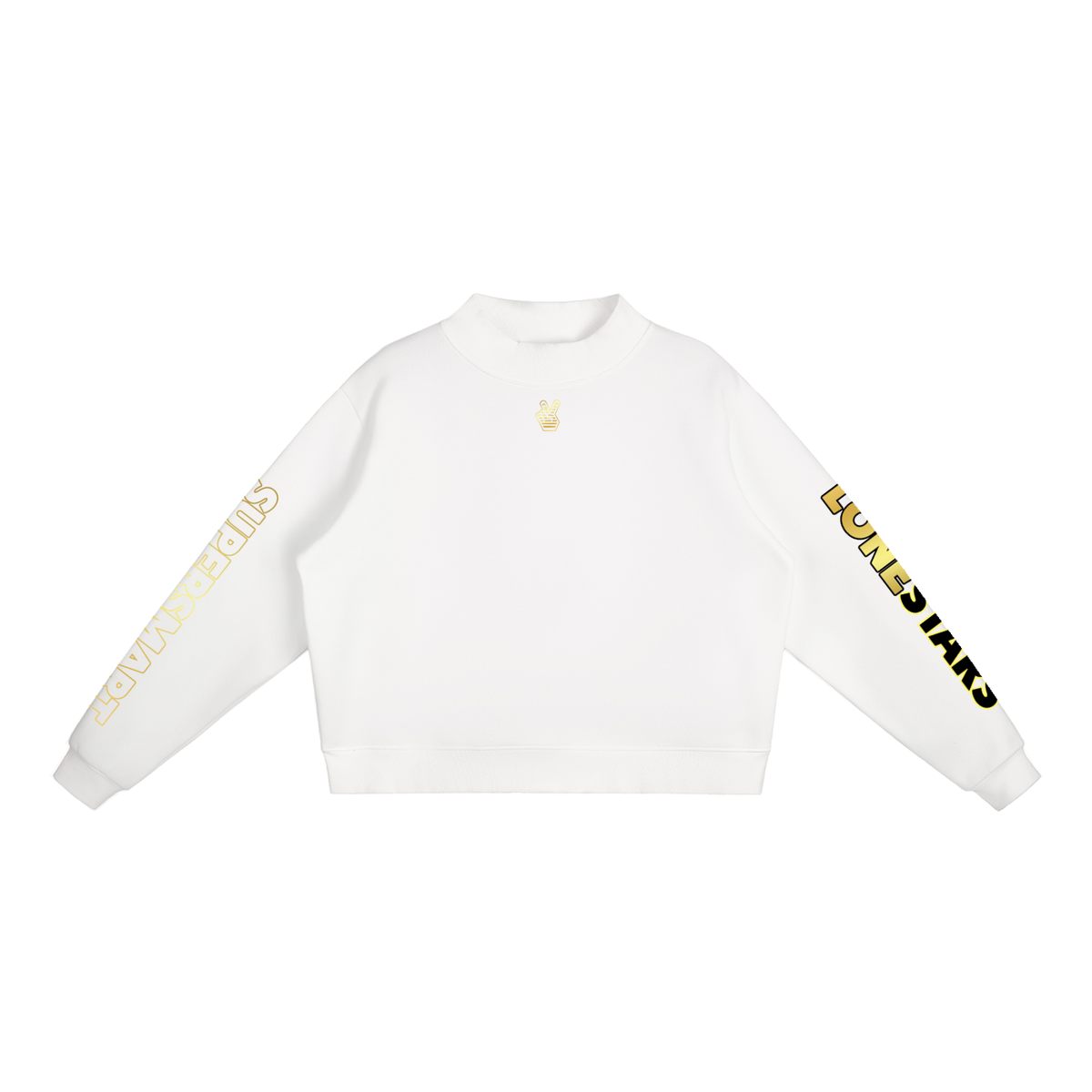 Lonestars Mock-Neck Crew Sweatshirt